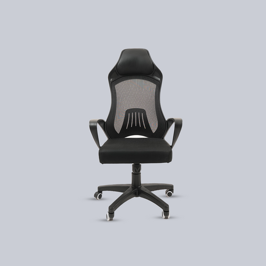 Ergonomic High-Back Mesh Office Chair with Padded Headrest