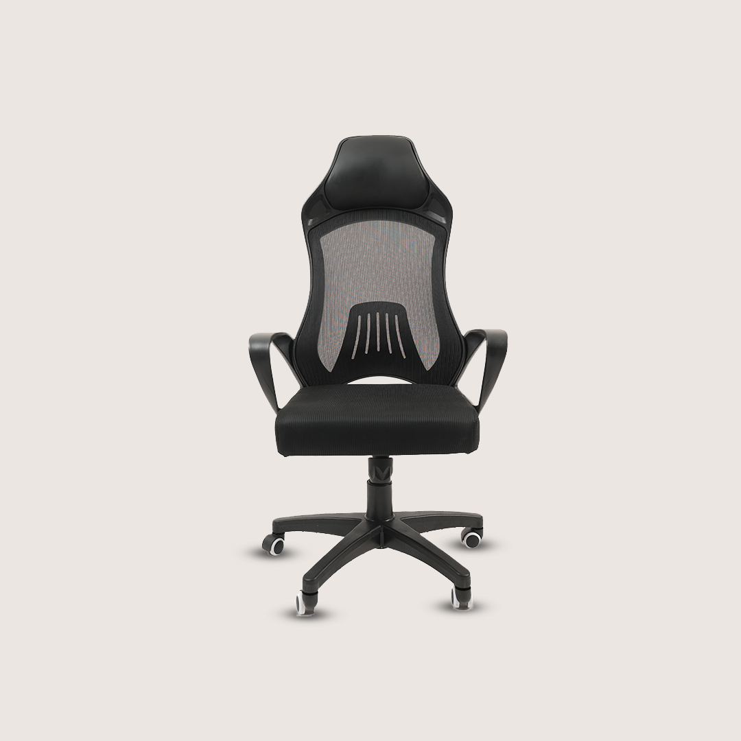 Ergonomic High-Back Mesh Office Chair with Padded Headrest