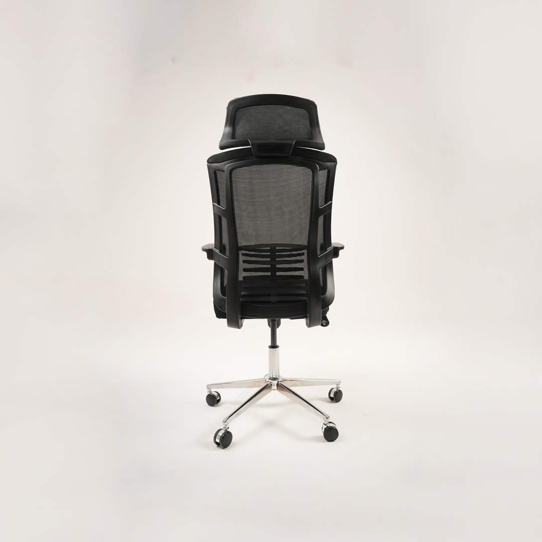 Ergonomic Mesh Office Chair with Headrest, Lumbar Support & Chrome Base alternate view