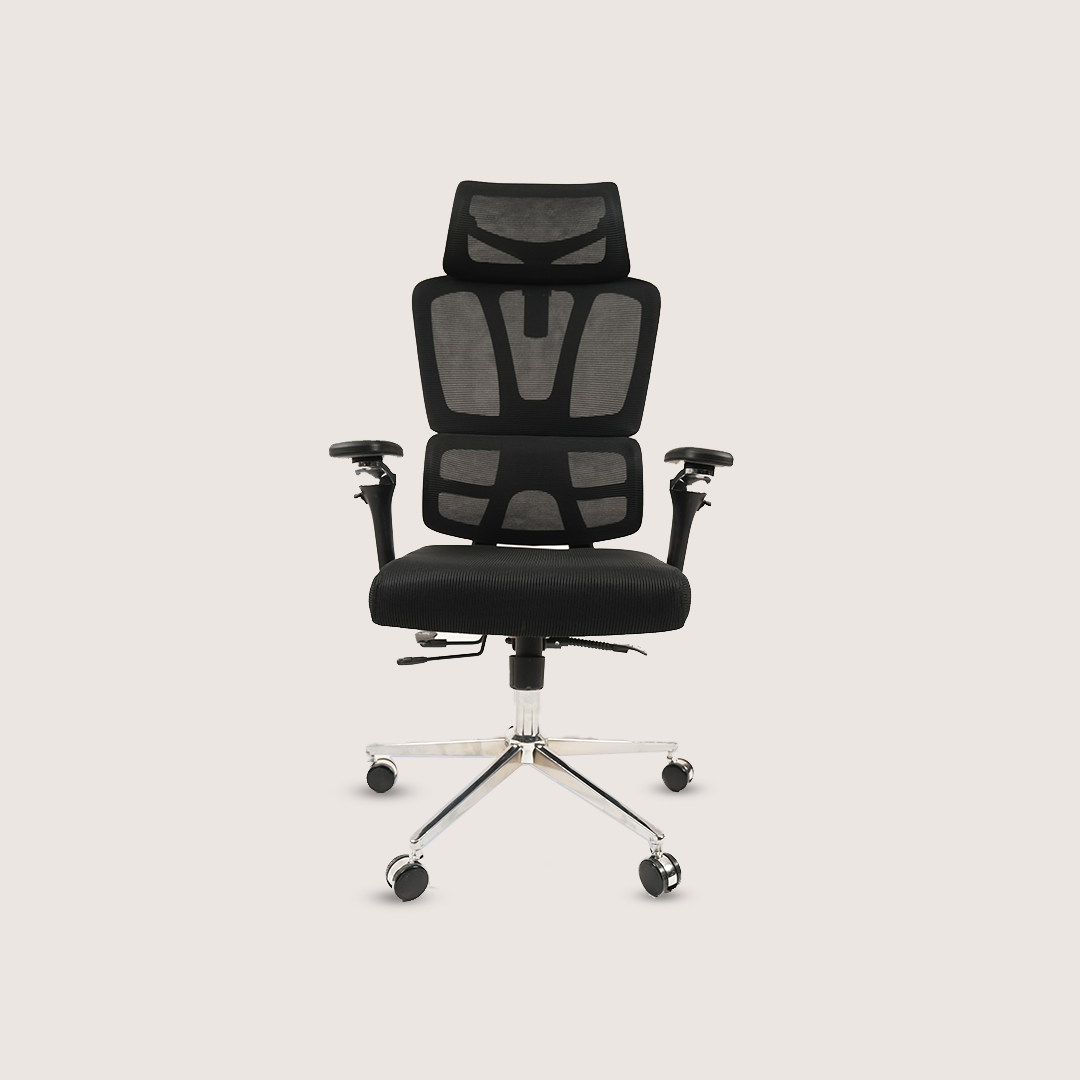 Ergonomic High-Back Mesh Office Chair with Headrest, Lumbar Support and Adjustable Armrests
